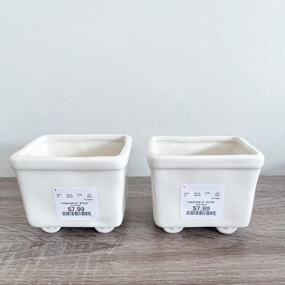 NWT (set of 2) Rae Dunn USA Small Planters - Picture 4 of 8